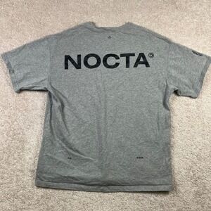 Nike NOCTA x Drake Men's L Gray Back Logo T-Shirt Streetwear